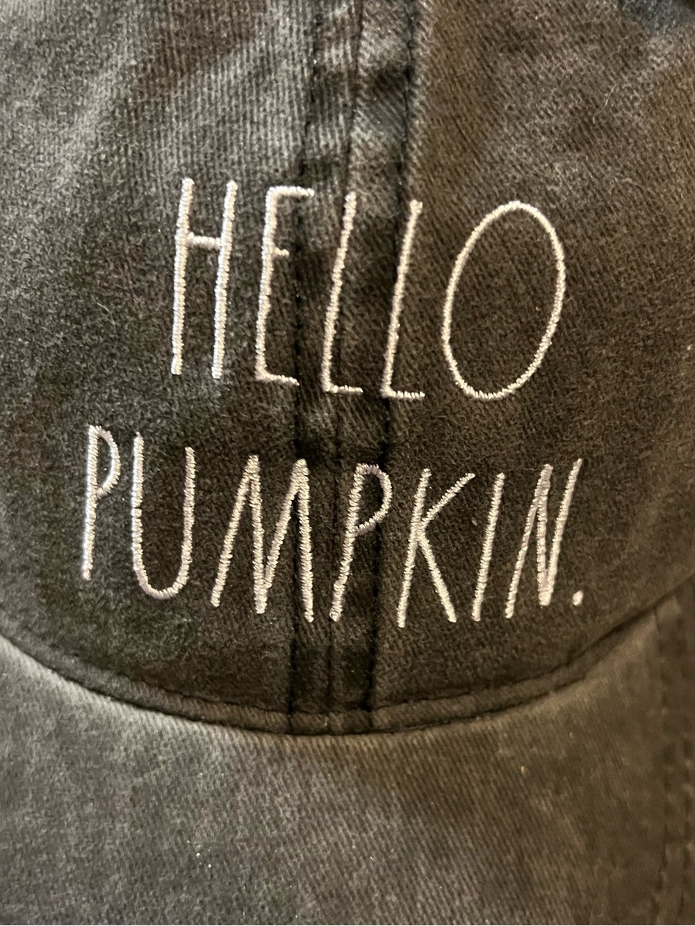 🆕 Rae Dunn HELLO PUMPKIN Baseball Hat - Picture 3 of 9